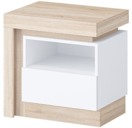 Астра Модульная Спальня, композиция 1, Белый глянец/Сонома