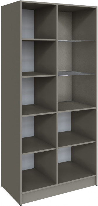 Шкаф Мадрид (0,9) с 1 витриной, Мокко