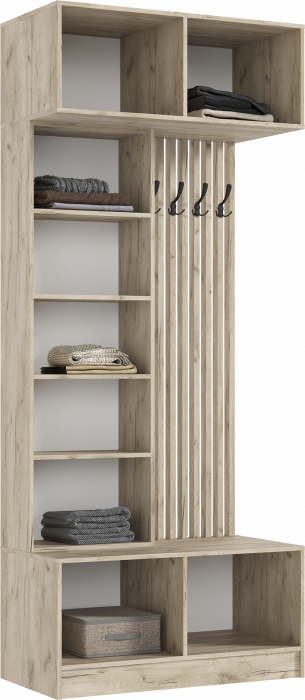 Прихожая, Крафт серый/Кашемир