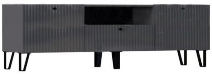 Оливия Тумба ТВ (малая) (Шарли мокко, Глиняный серый)