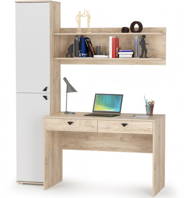 Бостон № 36, дуб эндгрейн элегантный/фасады МДФ милк рикамо софт