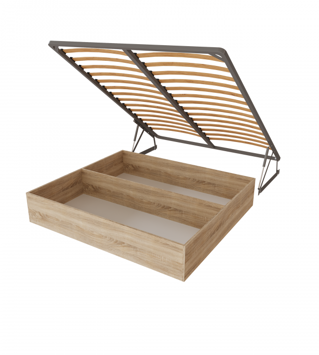 Рио Кровать интерьерная 900 серый квадрат, ПМ