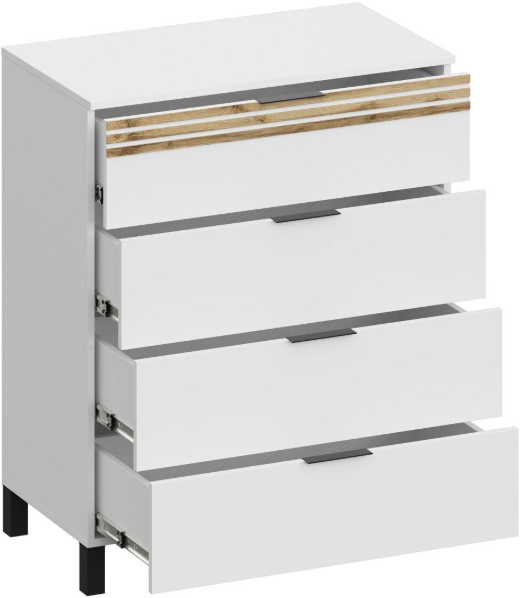 Модульная спальня Нао, набор №2, Графит/Профиль МДФ Дуб вотан