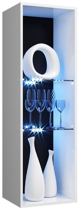 Гостиная Нэнси NEW МДФ Вариант №1 (Белый глянец, Венге)