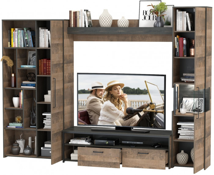 Трувор Гостиная 019, дуб гранж песочный/интра