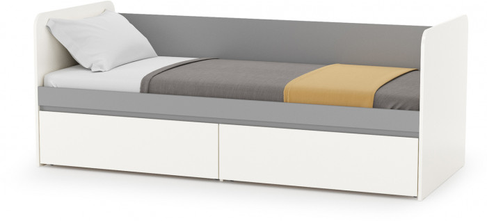 Торонто Компоновка № 23, белый шагрень/стальной серый