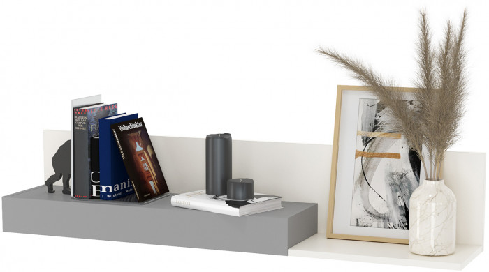 Торонто Компоновка № 23, белый шагрень/стальной серый