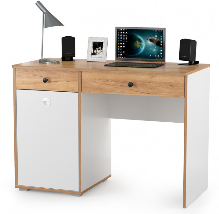 Вуди Компоновка № 02, белый премиум/дуб крафт золотой