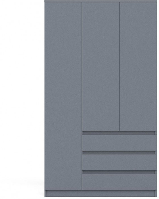 Мори Шкаф МШ1200.1, цвет графит, ШхГхВ 120,4х50,4х209,6 см., НЕ универсальная сборка