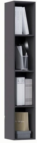 Модульная гостиная Оливия, композиция 6 (Графит, Графит глянец)