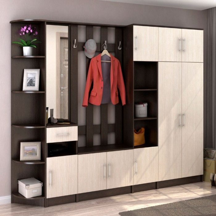 ПУ-201 Машенька ЛДСП (380*2020*380) шимо темный/шимо светлый