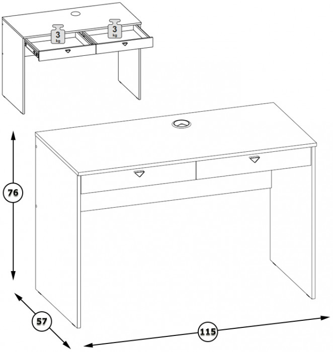 Муссон Спальня № 16, белый/дуб эндгрейн элегантный