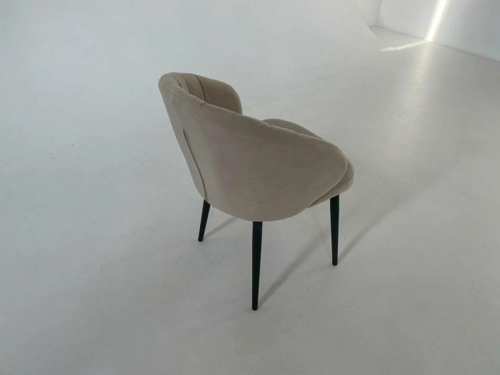 Стул З / черный /велюр бежевый