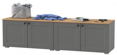 Остин 13.257 Тумба + 13.257 Тумба, серый графит/дуб крафт золотой