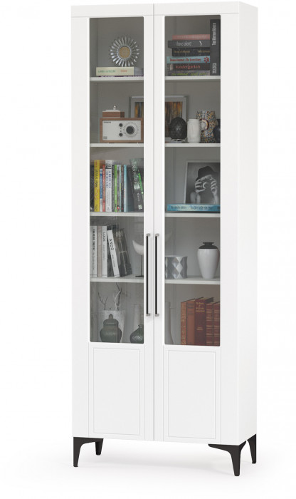 Валенсия Гостиная № 067, ЛДСП белый шагрень/МДФ белый шагрень