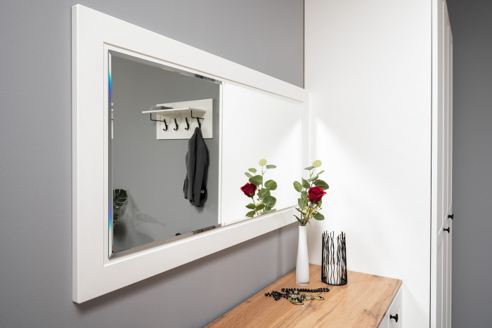 Остин Прихожая 22, белый шагрень/дуб крафт золотой