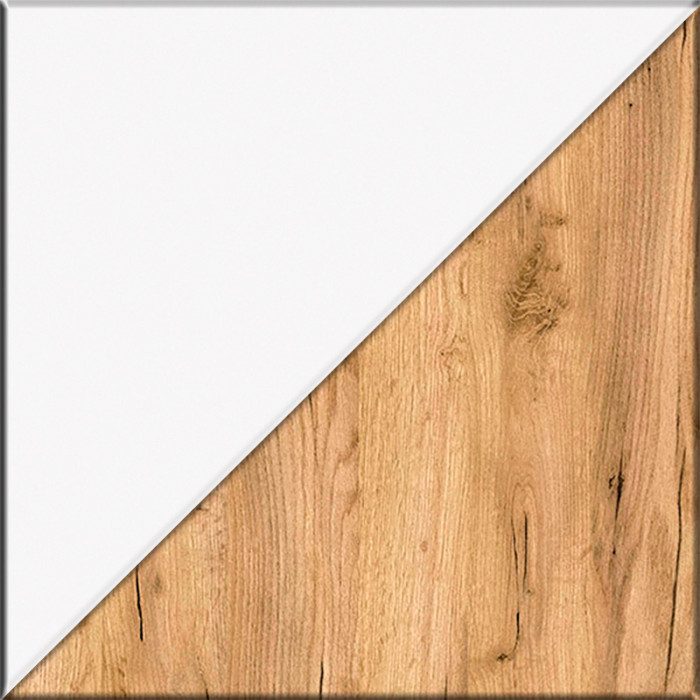 Остин 13.225 Шкаф-пенал 3 шт., цвет белый шагрень/серый графит/дуб крафт золотой, ШхГхВ 120х54,3х229,6 см., универсальная сборка