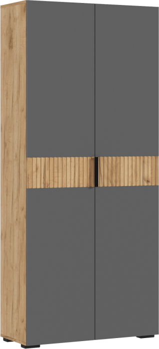 Модульная гостиная Роджина (Крафт белый, Графит)